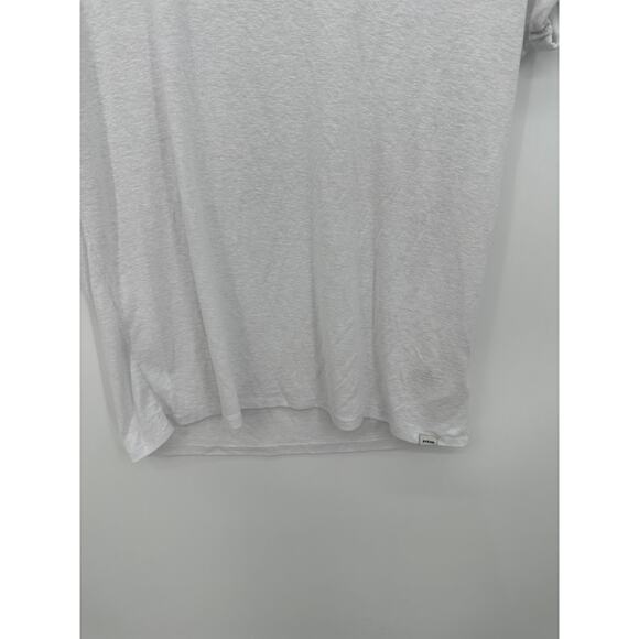 Prana Hemp Blend Burn Out Tee Women Small White Cap Sleeve Lightweight Casual - Picture 4 of 7